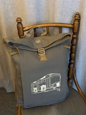 Antracitový batoh autobus Solaris Urbino 10,5 (nátěr PID)