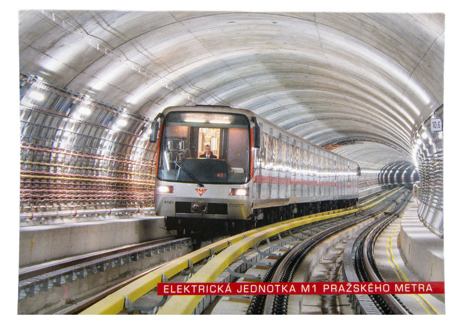 Pohlednice Elektrická jednotka M1 pražského metra