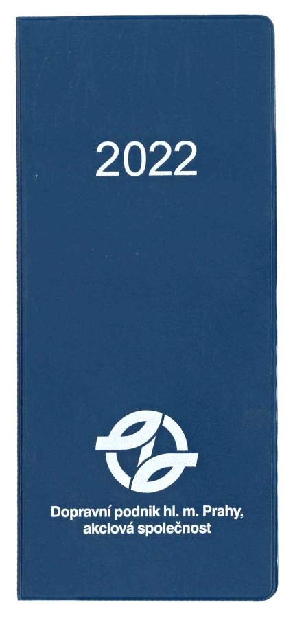 Plánovací diář s logem DPP 2022