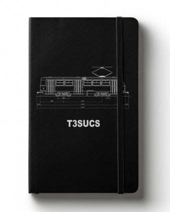 Zápisník s motivem tramvaje T3 SUCS