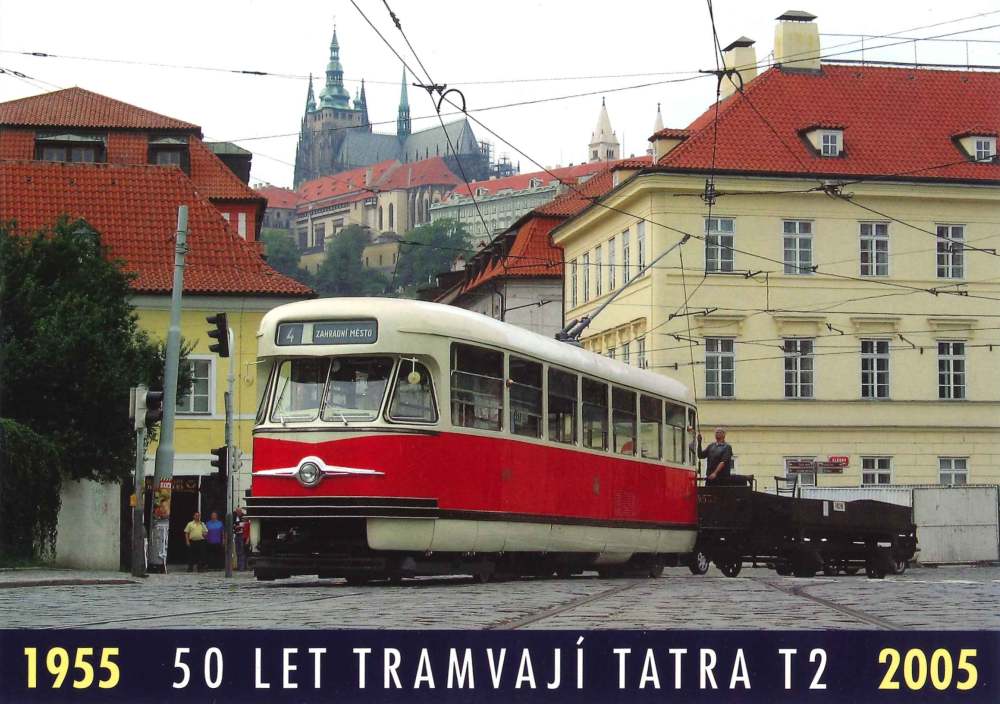 Pohlednice 50 let tramvají Tatra T2