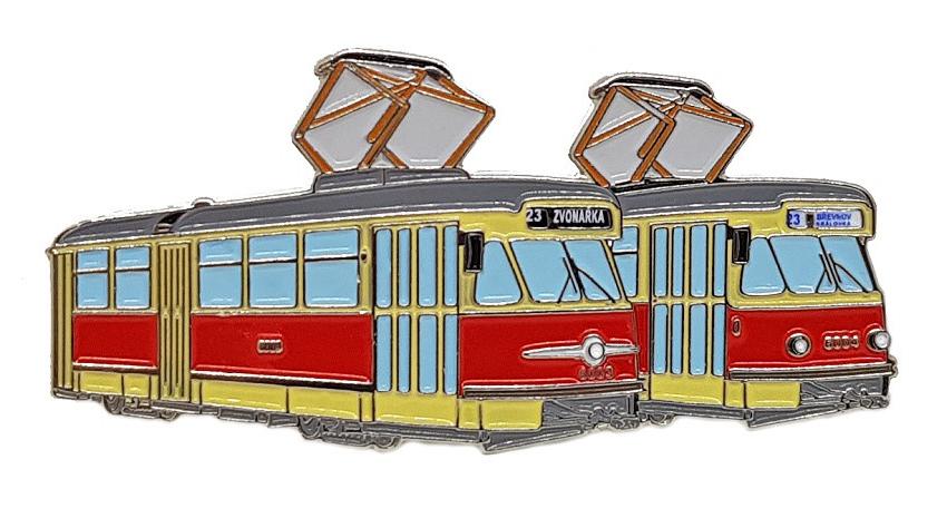 Kravatová spona tramvaj Tatra T2