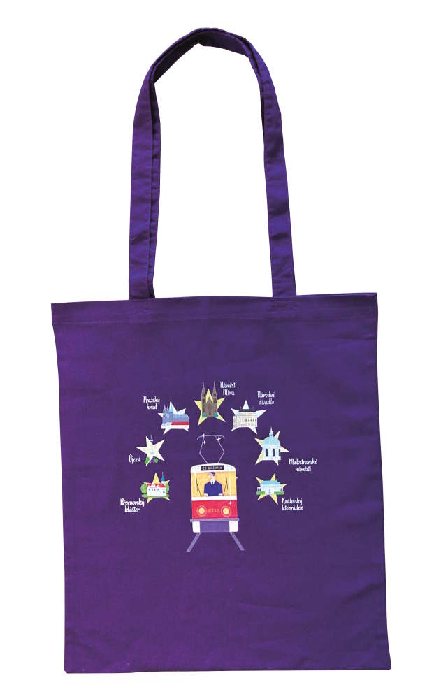 Charitativní textilní taška „Klokart“ (fialová)