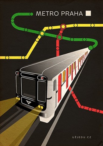 Plakát Metro Praha
