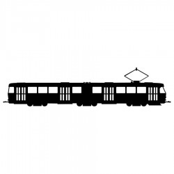 Samolepka tramvaj Tatra K2 (velká)