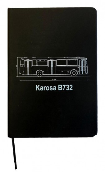 Zápisník s motivem autobusu Karosa B 732