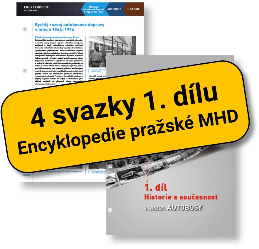 Encyklopedie MHD: 4 svazky 1. dílu (Metro; Lanové dráhy; Autobusy; Tarif, jízdné a jízdenky)