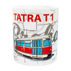 Hrnek tramvaj Tatra T1 1952–2022