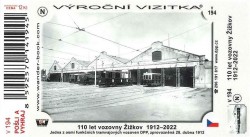 Turistická vizitka 110 let vozovny Žižkov 1912–2022