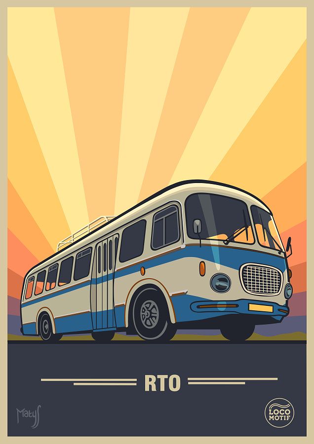 Plakát autobus Škoda 706 RTO