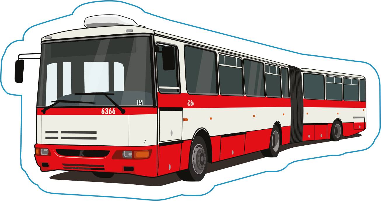 Samolepka autobus Karosa B 961