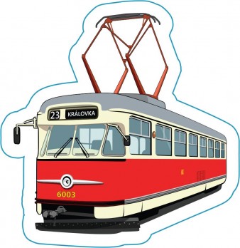 Samolepka tramvaj Tatra T2