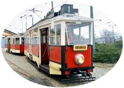 Jízdenka: historická tramvaj „Ponorka“ + „Krasin“ 29. 5. 2022 – nástup Vozovna Střešovice