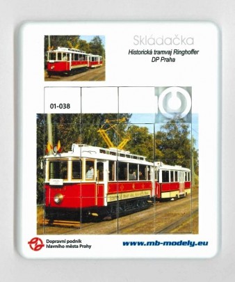 Skládačka (hra) historická tramvaj Ringhoffer