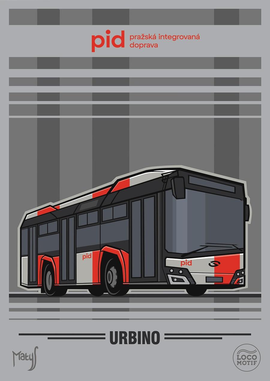 Plakát autobus Solaris Urbino 10,5 (nátěr PID)